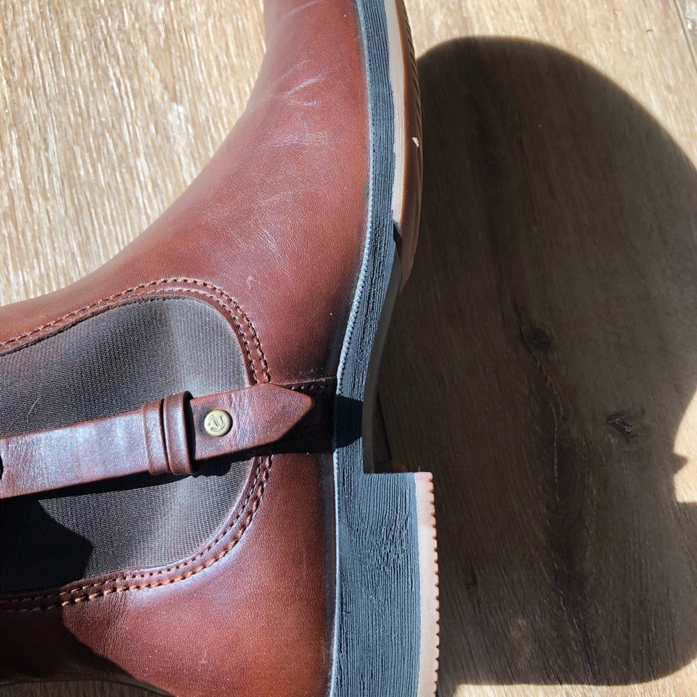 Ecco Women's Brown Leather Ankle Boots Eu 40 Us 9. - Picture 5 of 11